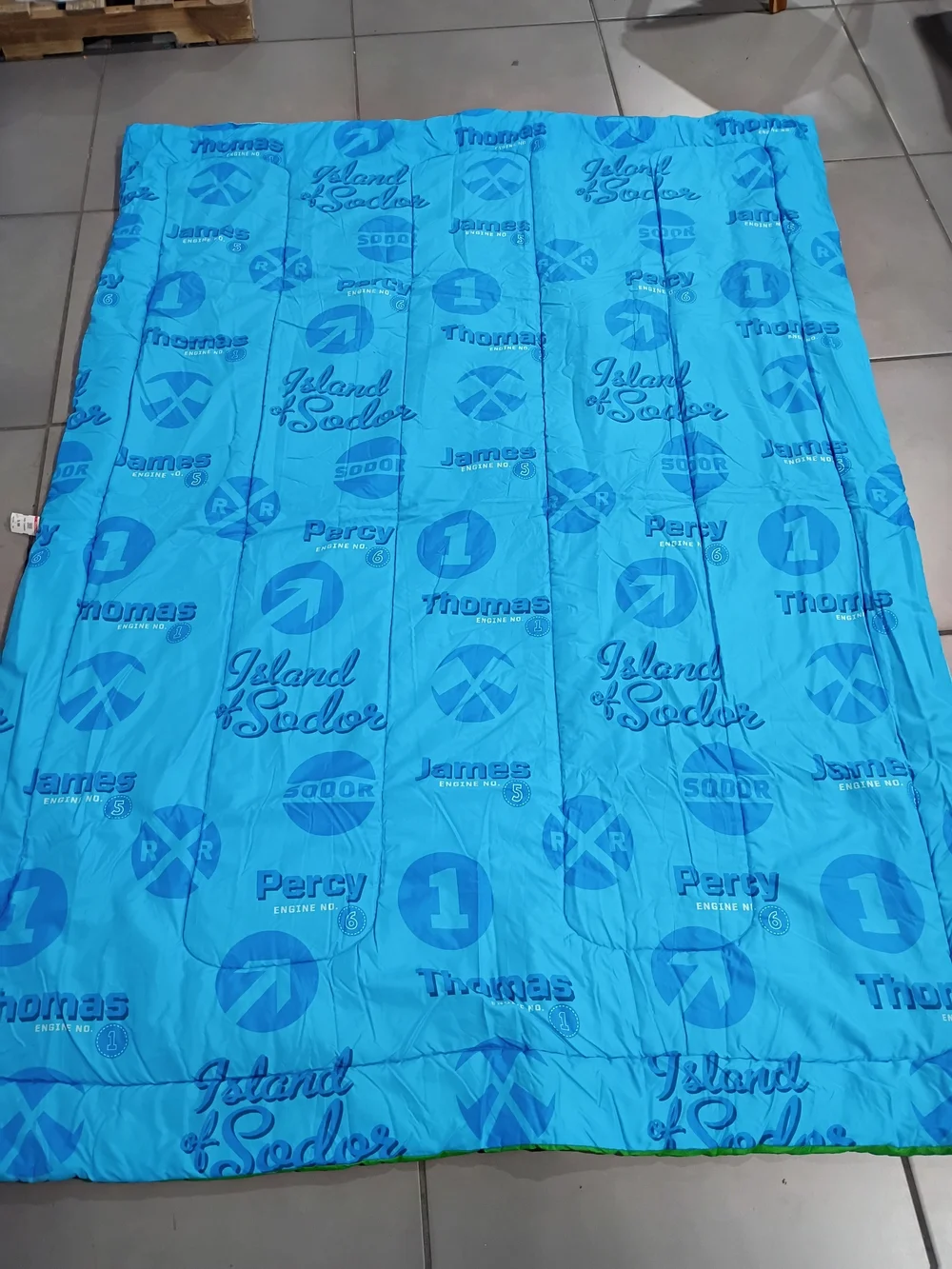 Thomas & Friends Blue, Green & Red Train Bedding Panel